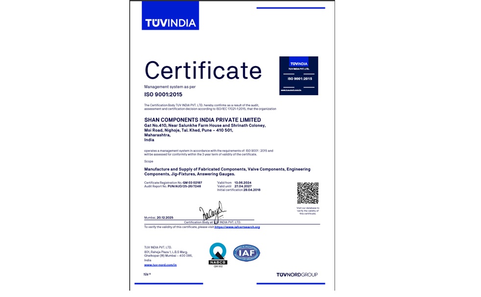 ISO 9001:2015 Certification